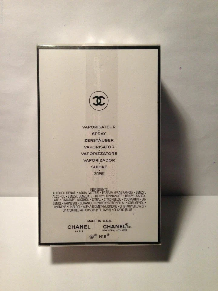 CHANEL N°5 Eau De Parfum Spray 3.4oz/100 ml New in Sealed Box