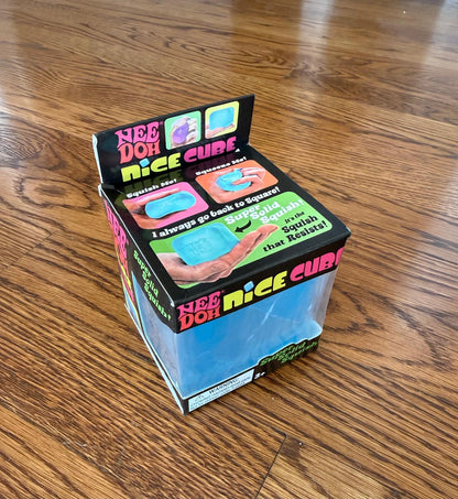 TikTok viral NeeDoh Nice cube Blue Large Size Cube, 8.5 cm
