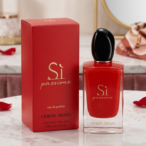 Giorgio Armani Sì Passione Eau de Parfum for Women – 100 ml / 3.4 oz