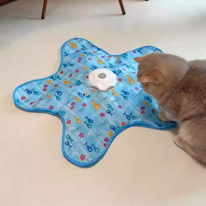 Electric cat turntable pet toy self-stimulating and relieving boredom automatic intelligent cat funny stick sports consumption