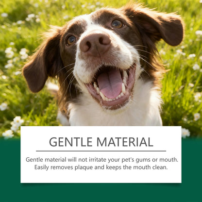 Pet Teeth Cleaning Wipes: Cleans Food Residues in Teeth Gaps, Eliminates Bad Breath, Freshens Mouth, Easy to Use