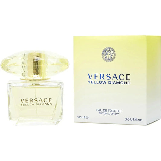 Versace Yellow Diamond Eau de Toilette Spray 3 oz / 90ml for Women – Luxury Fragrance