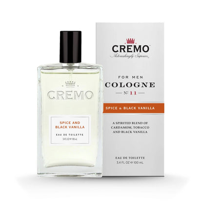 Cremo Spice & Black Vanilla Eau de Toilette for Men – 3.4 fl oz / 100 ml