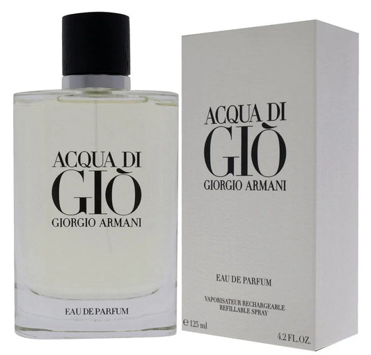 Giorgio Armani Acqua di Giò Eau de Parfum for Men – 4.2 oz / 125 mL Refillable Luxury Fragrance